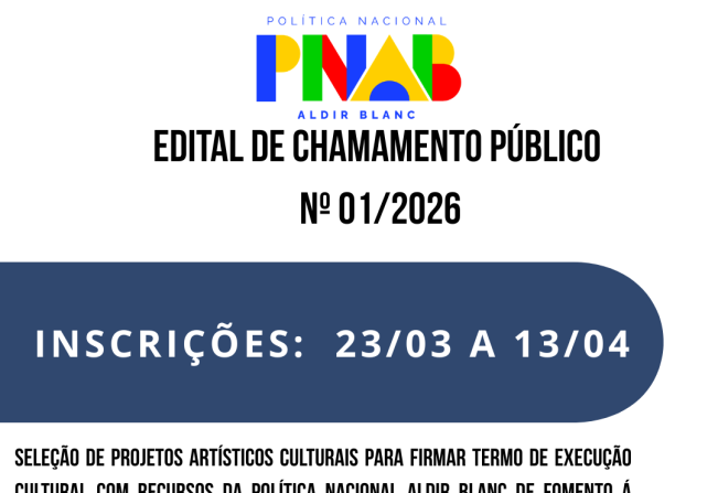 EDITAL DE CHAMAMENTO PÚBLICO Nº 01/2026